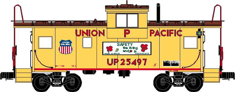 UP Safety Caboose drawing