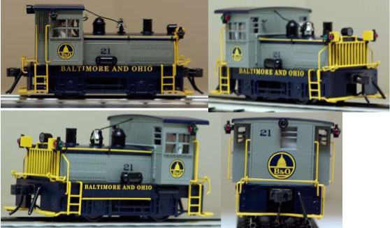 Baltimore & Ohio gray w/ blue trim Plymouth switcher