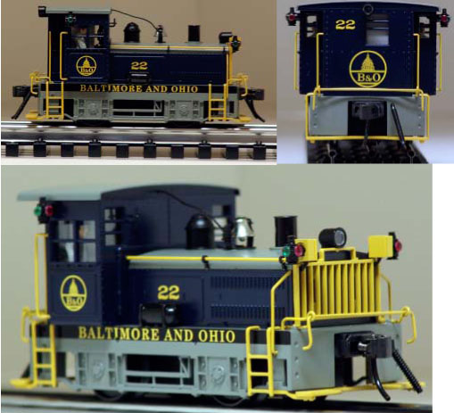 Baltimore & Ohio blue w/ gray trim Plymouth switcher