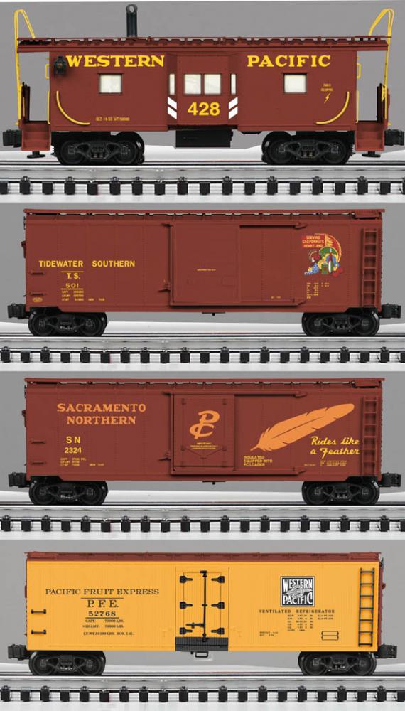 Western Pacific freight car 4-pack #2