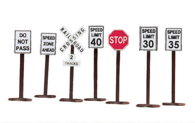 road sign set