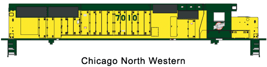 Chicago & North Western SD-50 #7010