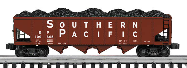 Southern Pacific die cast ribbed 4-bay hopper