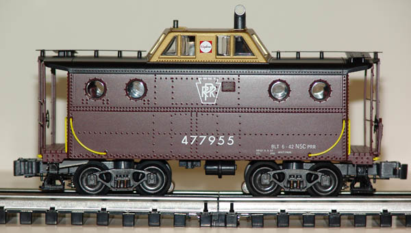 Pennsylvania Railroad brown/gold N5C caboose