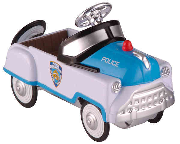 NYPD police cruiser pedal car (brown box)