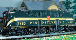 Pennsylvania Railroad green 1 stripe semi-scale GG-1