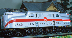 Pennsylvania Railroad silver semi-scale GG-1