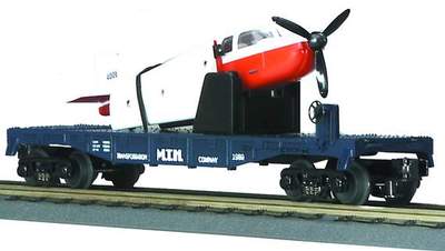 MTH flatcar with airplane