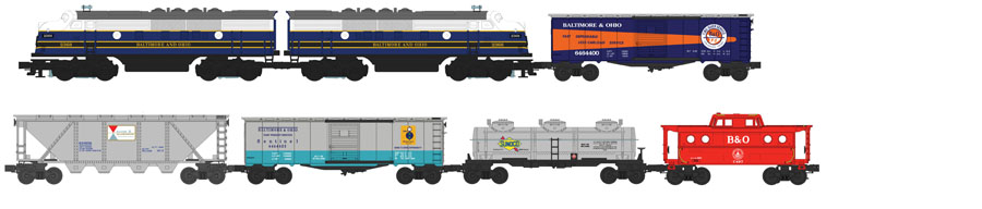 Baltimore & Ohio Timesaver Fast freight train set