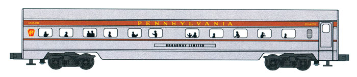 Pennsylvania Railroad Congressional 72' streamline add-on