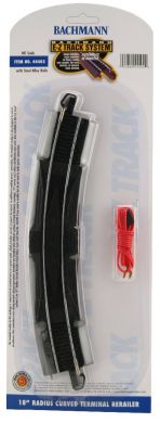 E-Z Track steel 18" Radius terminal
