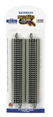 E-Z Track nickel silver 9" straight 4-pack