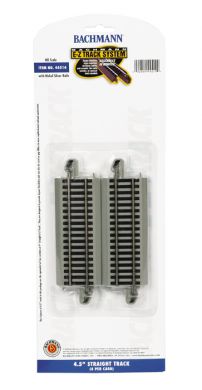 E-Z Track nickel silver 4.5" straight 4-pack