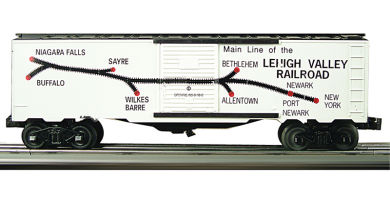 Lehigh Valley (map) 40' boxcar