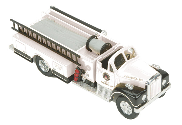 white fire truck