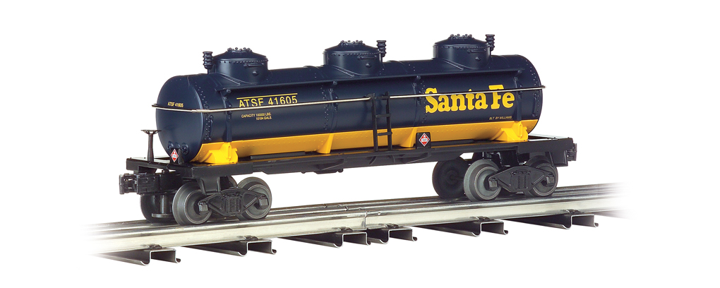 Santa Fe 3-dome tank car