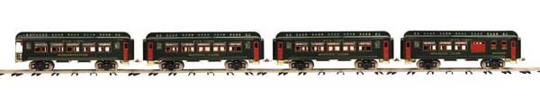 Dark green/brass 418 passenger set