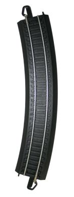 E-Z Track steel black 18" radius curve