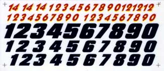 Numbers III Pine Wood Race Cars