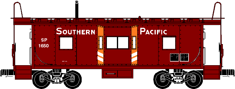 Southern Pacific bay window caboose #1650