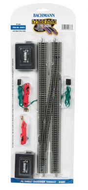 E-Z Track Nickel Silver #6 right single crossover