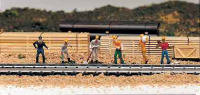 Train work crew figures
