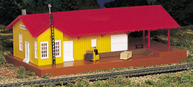 Lighted freight station kit