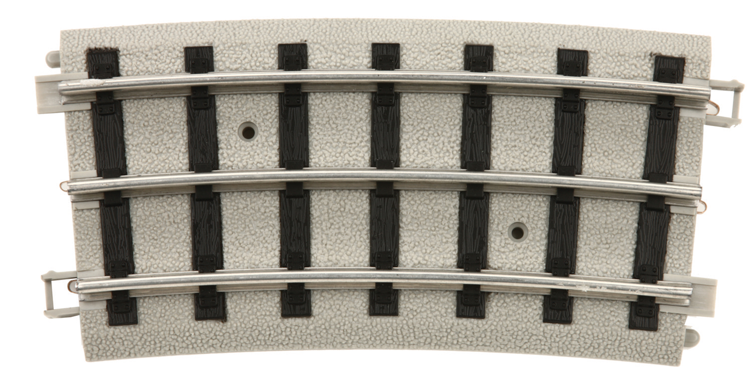 std gauge 42" diameter half curve w/ roadbed