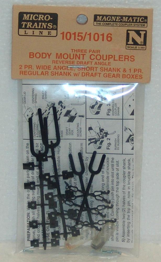 Unassembled RDA Body Mount Couplers (three pair)