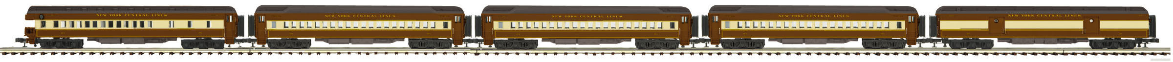 New York Central 5-car 70' heavyweight set