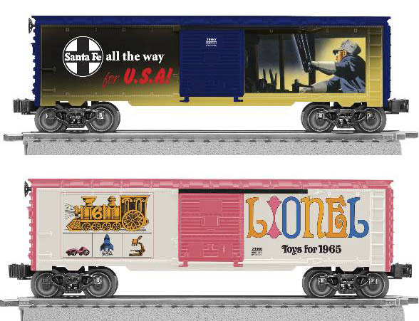 Lionel art boxcar 2-pack