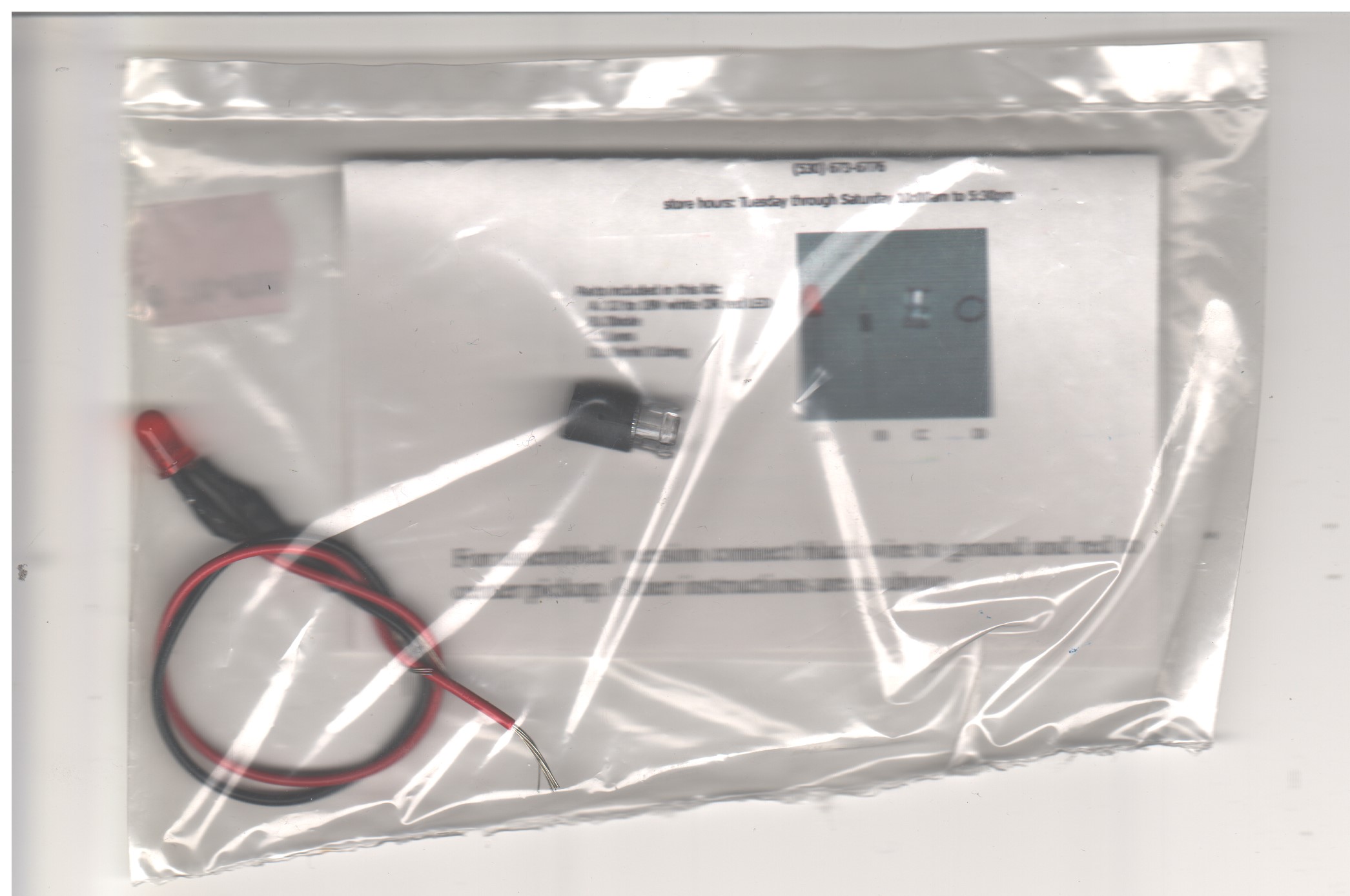 wired tender rear red light kit