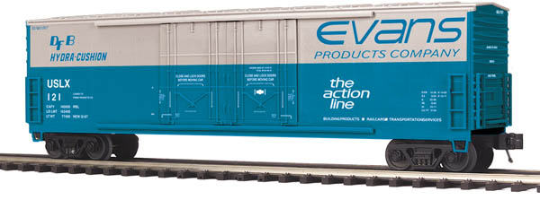 Evans 50' double plug door boxcar