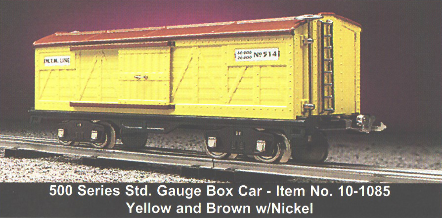 yellow/nickel #514 boxcar