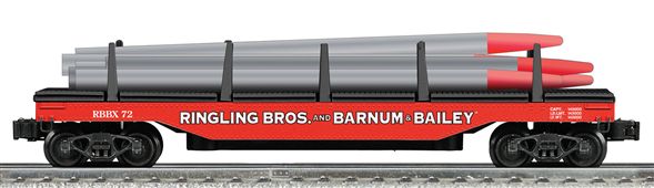 Ringling Bros. scale operating tent pole dump car