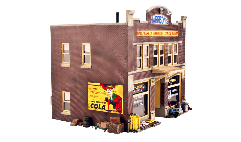 Harrison's Hardware Store built up