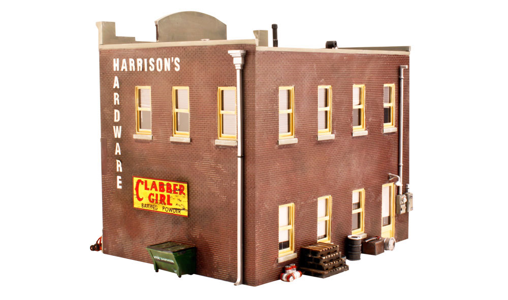 Harrison's Hardware Store built up