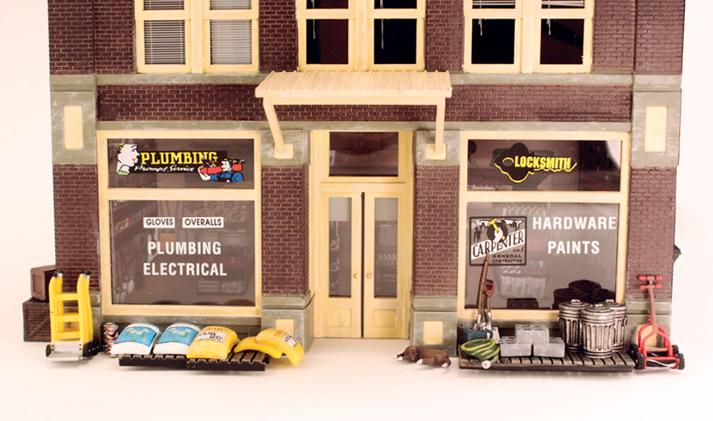 Harrison's Hardware Store built up