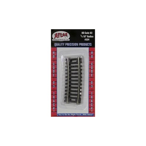 code 83 18" Radius 1/3 Curve 4-Pack