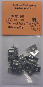 Sectional Track Retaining Clip 25-Pack