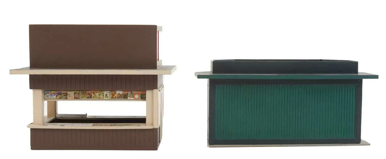 Two City Sidewalk Newsstands