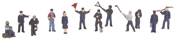 railroad employees 12-piece figure set #3