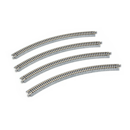 N Unitrack Curved Track 4-Pack R13 3/4"-45 Degree