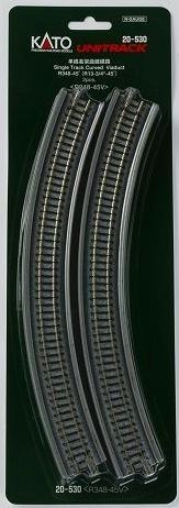 Single Track Curved Viaduct R13-3/4" 45 Degree