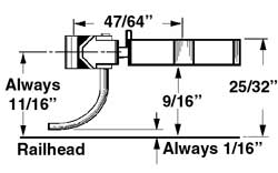 Medium Centerset Shank Metal AAR Type “E” Coupler w/ Metal Box