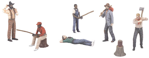 outdoor people 6-piece figure set