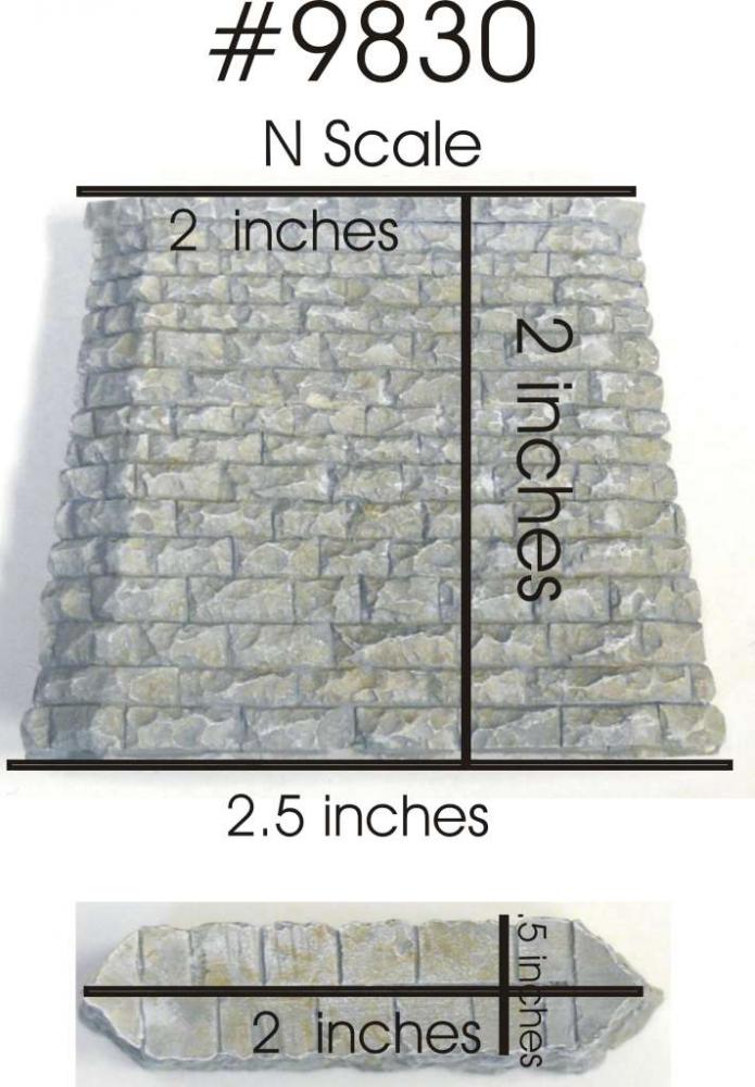 Stone Bridge Pier-Pointed End 2-Pack