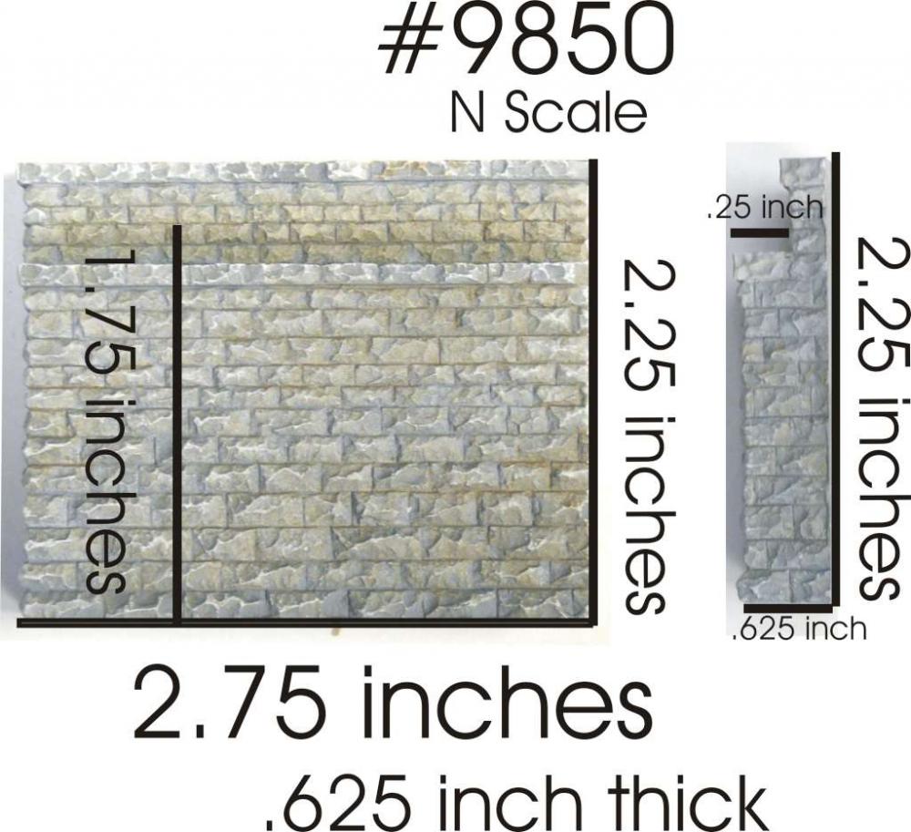 Double Stone Bridge Abutment 2-Pack