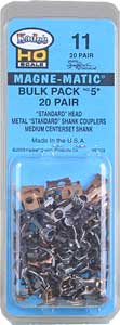Bulk Pack of NO.5® Metal Couplers (20-Pair w/o Draft Gear Boxes)