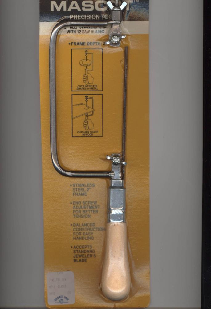 Jewelers Saw 2" deep with 12 blades